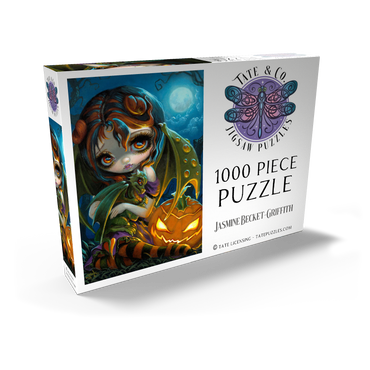 Darstellung des Puzzle Motivs Halloween Dragonling 1000 Puzzle Schachtel Ansicht2