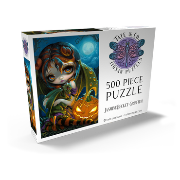 Darstellung des Puzzle Motivs Halloween Dragonling 500 Puzzle Schachtel Ansicht2