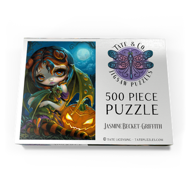 Darstellung des Puzzle Motivs Halloween Dragonling 500 Puzzle Schachtel Ansicht3