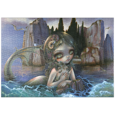Darstellung des Puzzle Motivs puzzleplate Die Insel der Toten - Jasmine Becket-Griffith 1000 Puzzle
