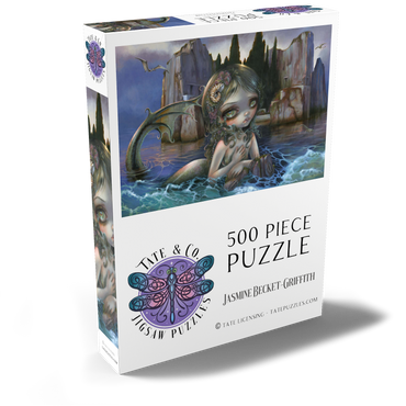 Darstellung des Puzzle Motivs Die Insel der Toten - Jasmine Becket-Griffith 500 Puzzle Schachtel Ansicht2