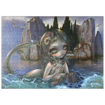 Darstellung des Puzzle Motivs puzzleplate Die Insel der Toten - Jasmine Becket-Griffith 500 Puzzle