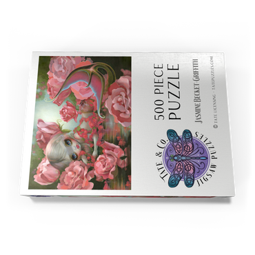 Darstellung des Puzzle Motivs Meerjungfrau mit Rosen - Jasmine Becket-Griffith 500 Puzzle Schachtel Ansicht3