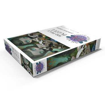 Darstellung des Puzzle Motivs Ornithromantie: Missive - Jasmine Becket-Griffith 500 Puzzle Schachtel Ansicht1