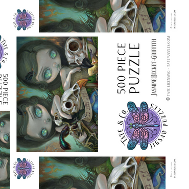 Darstellung des Puzzle Motivs Ornithromantie: Missive - Jasmine Becket-Griffith 500 Puzzle Schachtel 3D Modell