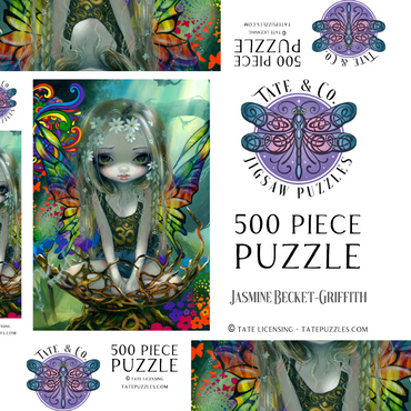 Darstellung des Puzzle Motivs Paisley 500 Puzzle Schachtel 3D Modell