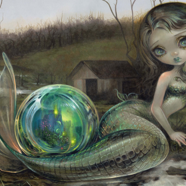 Darstellung des Puzzle Motivs Prärie-Nixe - Jasmine Becket-Griffith 1000 Puzzle 3D Modell