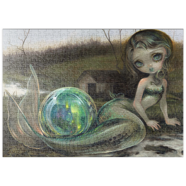 Darstellung des Puzzle Motivs puzzleplate Prärie-Nixe - Jasmine Becket-Griffith 500 Puzzle