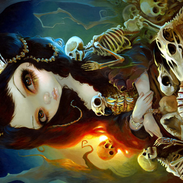 Darstellung des Puzzle Motivs Princess of Bones 500 Puzzle 3D Modell