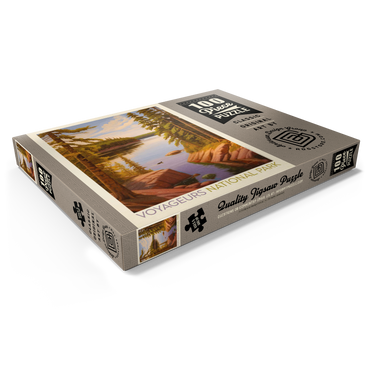 Darstellung des Puzzle Motivs Voyageurs National Park: Quiet Cove, Vintage Poster 100 Puzzle Schachtel Ansicht1