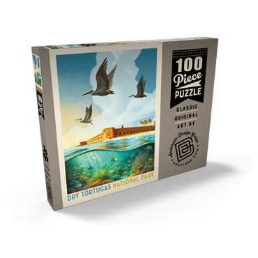 Darstellung des Puzzle Motivs Dry Tortugas National Park: Riff-Ansicht 100 Puzzle Schachtel Ansicht2