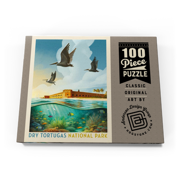 Darstellung des Puzzle Motivs Dry Tortugas National Park: Riff-Ansicht 100 Puzzle Schachtel Ansicht3
