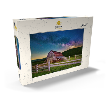 Darstellung des Puzzle Motivs Rustic Barn Under the Milky Way 1000 Puzzle Schachtel Ansicht2