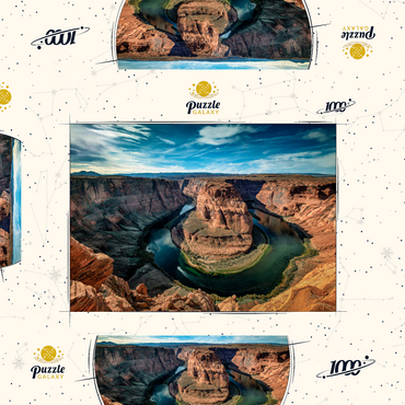 Darstellung des Puzzle Motivs Horseshoe Bend, Arizona 1000 Puzzle Schachtel 3D Modell