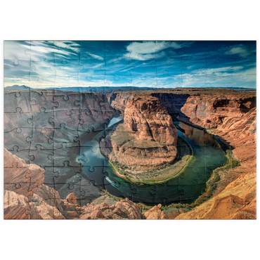 Darstellung des Puzzle Motivs puzzleplate Horseshoe Bend, Arizona 100 Puzzle