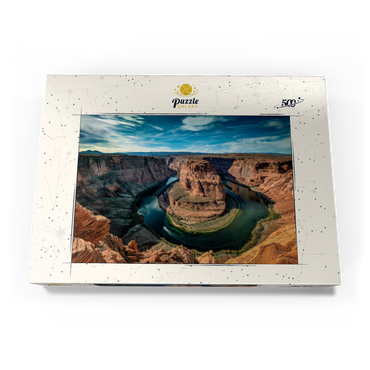 Darstellung des Puzzle Motivs Horseshoe Bend, Arizona 500 Puzzle Schachtel Ansicht3