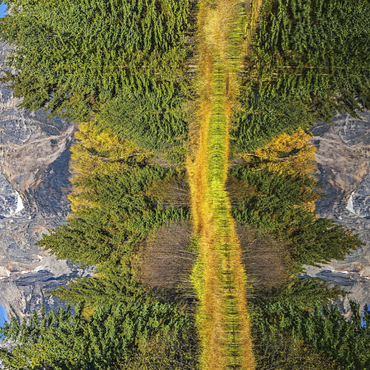 Darstellung des Puzzle Motivs Grand Teton National Park – Mountain Reflection in Autumn 1000 Puzzle 3D Modell