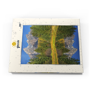 Darstellung des Puzzle Motivs Grand Teton National Park – Mountain Reflection in Autumn 200 Puzzle Schachtel Ansicht3