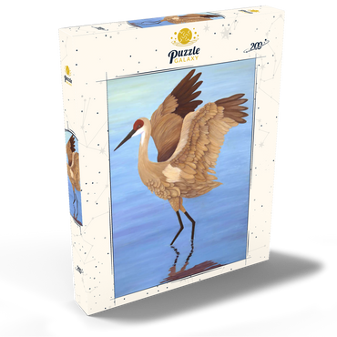 Darstellung des Puzzle Motivs Sandhill Crane with Outstretched Wings 200 Puzzle Schachtel Ansicht2