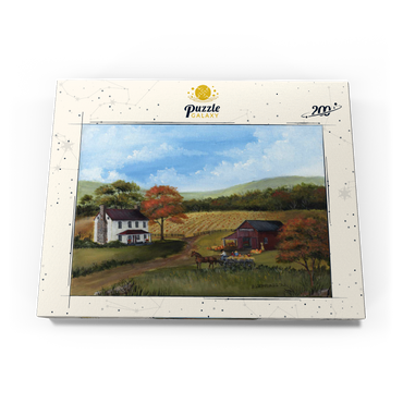 Darstellung des Puzzle Motivs Autumn Farmhouse with Pumpkin Patch 200 Puzzle Schachtel Ansicht3