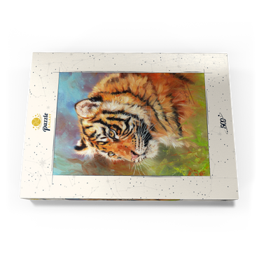Darstellung des Puzzle Motivs Portrait of a Tiger in Vibrant Colors 500 Puzzle Schachtel Ansicht3