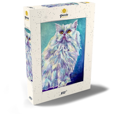 Darstellung des Puzzle Motivs Colorful Persian Cat with Golden Eyes 1000 Puzzle Schachtel Ansicht2