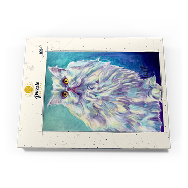 Darstellung des Puzzle Motivs Colorful Persian Cat with Golden Eyes 100 Puzzle Schachtel Ansicht3