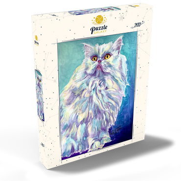 Darstellung des Puzzle Motivs Colorful Persian Cat with Golden Eyes 200 Puzzle Schachtel Ansicht2