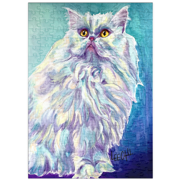 Darstellung des Puzzle Motivs puzzleplate Colorful Persian Cat with Golden Eyes 200 Puzzle