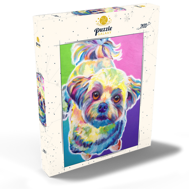 Darstellung des Puzzle Motivs Colorful Shih Tzu with Playful Expression 200 Puzzle Schachtel Ansicht2