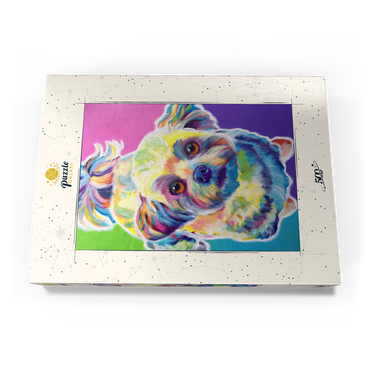 Darstellung des Puzzle Motivs Colorful Shih Tzu with Playful Expression 500 Puzzle Schachtel Ansicht3
