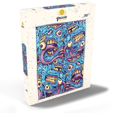 Darstellung des Puzzle Motivs Surreal Monster Faces with Tentacles 200 Puzzle Schachtel Ansicht2