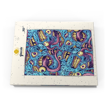 Darstellung des Puzzle Motivs Surreal Monster Faces with Tentacles 200 Puzzle Schachtel Ansicht3