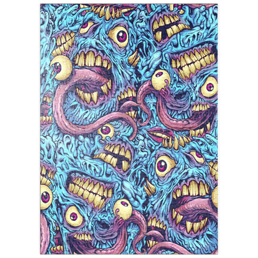 Darstellung des Puzzle Motivs puzzleplate Surreal Monster Faces with Tentacles 500 Puzzle