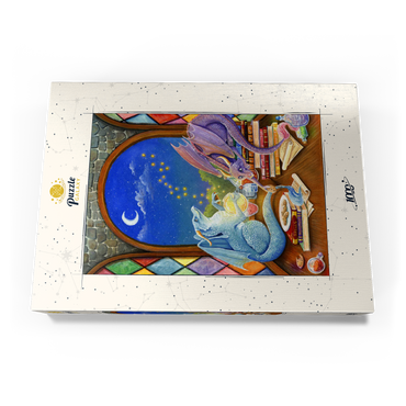 Darstellung des Puzzle Motivs Magical Dragon Study 1000 Puzzle Schachtel Ansicht3