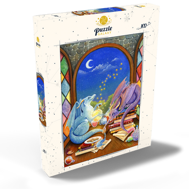 Darstellung des Puzzle Motivs Magical Dragon Study 100 Puzzle Schachtel Ansicht2