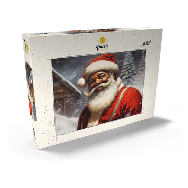 Darstellung des Puzzle Motivs Jolly Santa Claus in Winter Wonderland 1000 Puzzle Schachtel Ansicht2