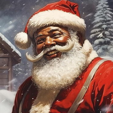 Darstellung des Puzzle Motivs Jolly Santa Claus in Winter Wonderland 1000 Puzzle 3D Modell