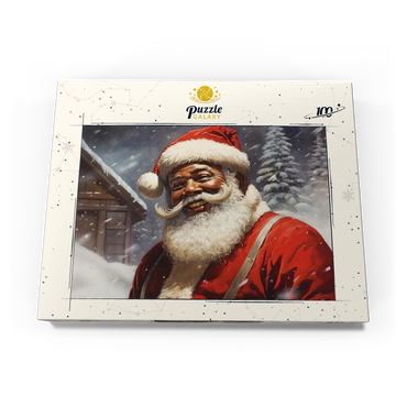 Darstellung des Puzzle Motivs Jolly Santa Claus in Winter Wonderland 100 Puzzle Schachtel Ansicht3