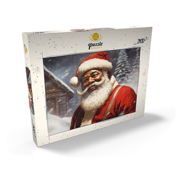 Darstellung des Puzzle Motivs Jolly Santa Claus in Winter Wonderland 200 Puzzle Schachtel Ansicht2