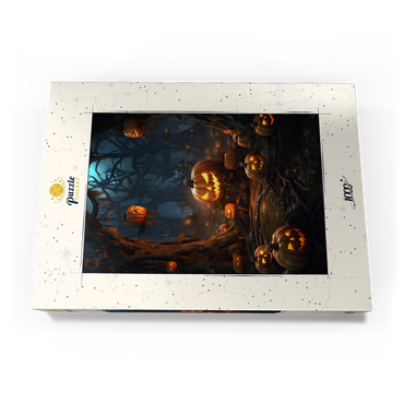 Darstellung des Puzzle Motivs Enchanted Pumpkin Forest at Night 1000 Puzzle Schachtel Ansicht3
