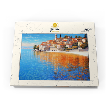 Darstellung des Puzzle Motivs Mediterranean Village by Crystal-Clear Coast 200 Puzzle Schachtel Ansicht3
