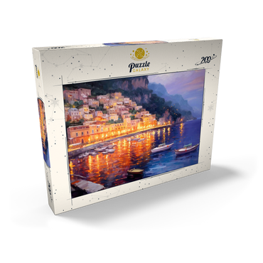 Darstellung des Puzzle Motivs Positano at Twilight with Reflections 200 Puzzle Schachtel Ansicht2