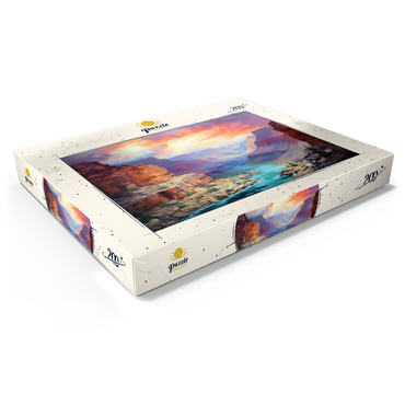 Darstellung des Puzzle Motivs Grand Canyon Sunset Over Colorado River 200 Puzzle Schachtel Ansicht1