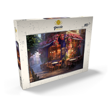 Darstellung des Puzzle Motivs Charming Parisian Café Corner 100 Puzzle Schachtel Ansicht2