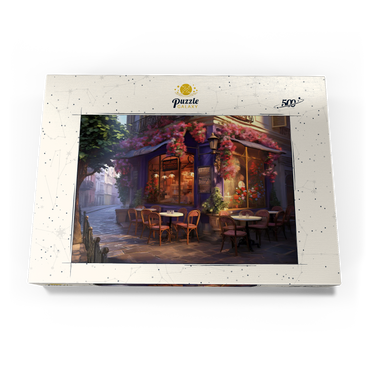 Darstellung des Puzzle Motivs Charming Parisian Café Corner 500 Puzzle Schachtel Ansicht3