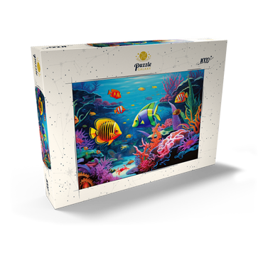 Darstellung des Puzzle Motivs Vibrant Tropical Coral Reef Scene 1000 Puzzle Schachtel Ansicht2