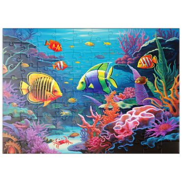 Darstellung des Puzzle Motivs puzzleplate Vibrant Tropical Coral Reef Scene 100 Puzzle