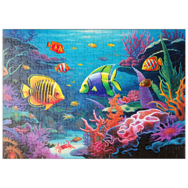 Darstellung des Puzzle Motivs puzzleplate Vibrant Tropical Coral Reef Scene 200 Puzzle