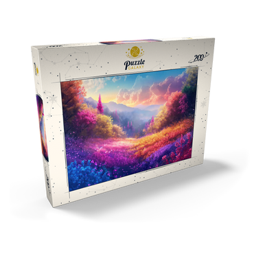 Darstellung des Puzzle Motivs Vivid Rainbow Forest Valley 200 Puzzle Schachtel Ansicht2